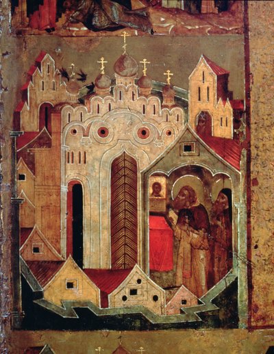 The Vision of St. Sergius of Radonesh, 1640s (detail) by Russian School